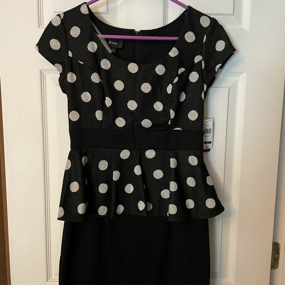 Black/White Polka Dot Dress